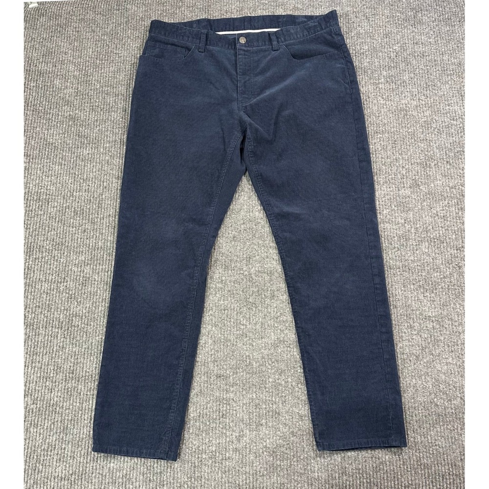 Brooks Brothers Corduroy Pants Mens 38x30 Slim Navy 5-Pocket Trousers Stretch